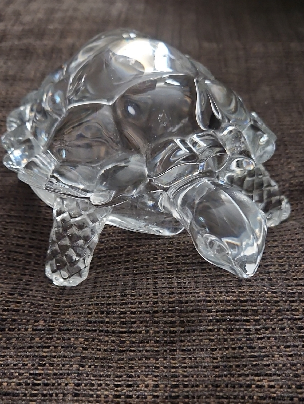 Clear 7.25" Crystal Turtle